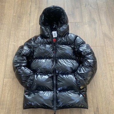 Zavetti Canada Palzino Shine Bubble Jacket. UK Herren Größe M. Schwarz