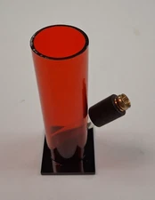US WATERPIPES VINTAGE WATER PIPE PLASTIC BONG HOOKAH FROM 1980'S RED 5"T