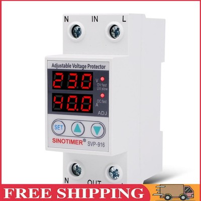 SVP-916 Adjustable Voltage Surge Protector Limit Current Protection (40A)