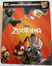 Disney Zootopia 4kUltra HD Blu-ray Limited Edition Steelbook Preowned/ Excellent