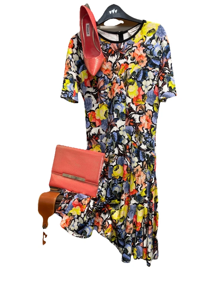 ERDEM Dress Floral Size 10 Vintage Top Designer Wedding Cocktails Opera RRP £700 - Image 2 of 4