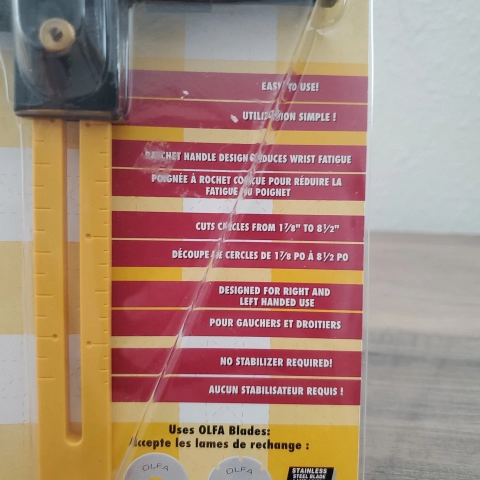 OLFA 18mm Circular Rotativo Cortador CMP-3 Herramienta de Corte Papel Tela Vinilo Cuero Foto 4 de 4