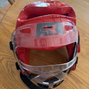 ATA Macho Sparring Helmet with Face Shield – Kids Training Headgear – Size Large
