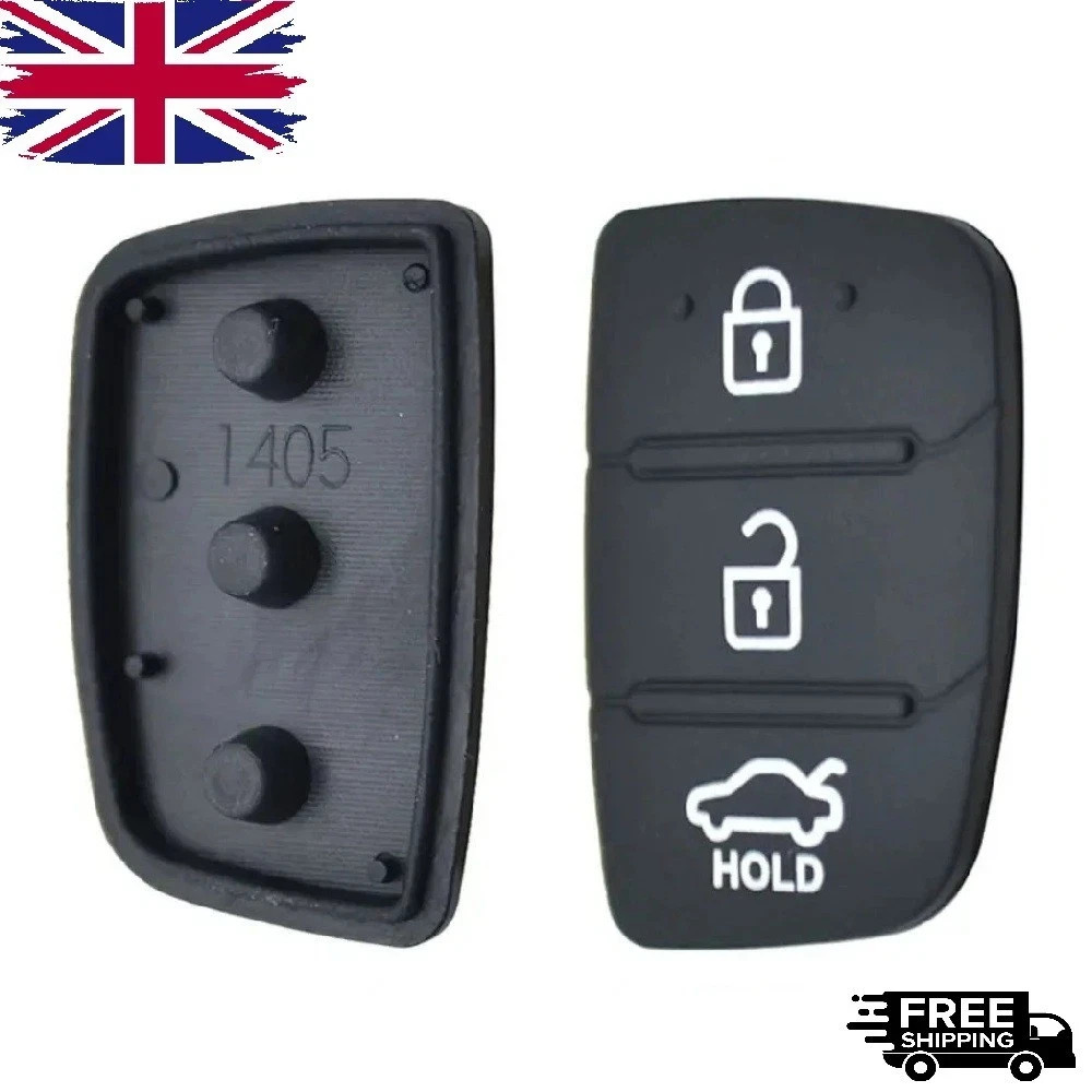Hyundai i10 i20 i30 i40 ix20 ix35 3 Button Remote Key Fob Rubber Pad Replacement