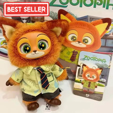 Zootopia Nick  Judy Action Figure Plush Vinyl Doll Cartoon Anime Collectible