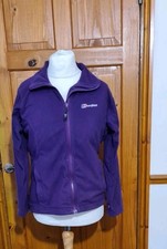 Berghaus Purple Zipped Fleece Size Uk 14 Good Condition