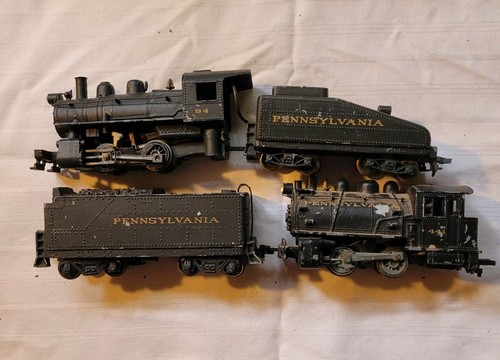 Vintage Die-Cast Kline HO-Scale K-3180-0094W PA A5 Steam Engine Train & Tender