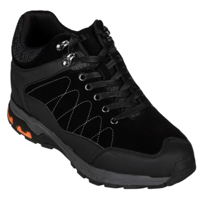 CALTO Men's Invisible 3.2'' Height Increasing Elevator Hiking Style Boot Sneakers