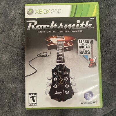 Rocksmith Authentic Guitar Games (Microsoft Xbox 360, 2013) Disc with Manual