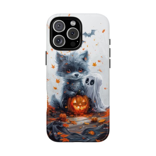 For iPhone / Galaxy / Pixel | Phone-Ink Case - Wolf Ghost Pumpkin Halloween - Picture 1 of 119