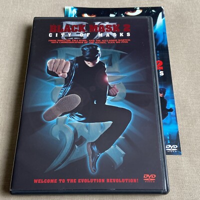 Black Mask 2: City of Masks (DVD 2002 + Guide) Andy On Martial Arts Superhero +