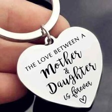 The Love Between Mother And Daughter Is Forever Keychain