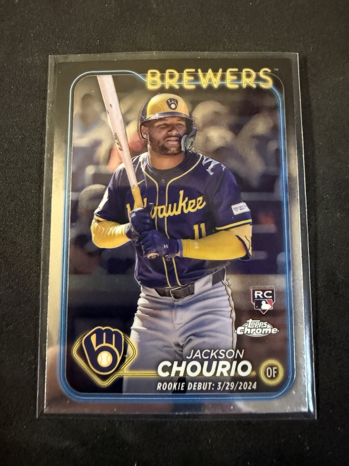2024 Topps Chrome Update Jackson Chourio Rookie Debut USC30 Brewers