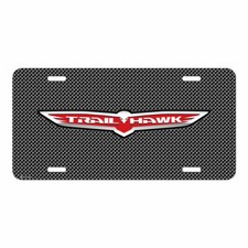 Jeep Trailhawk Mesh Grill Graphic Brush Aluminum Car License Plate Made In Usa Jeep Trailhawk Mesh Grill Graphic Brush Aluminum Car License Plate Made In Usa