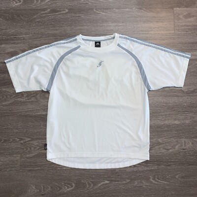 Vtg Y2K Adidas David Beckham Predator Dragon Embroidered White