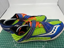 Saucony Uplift HJ Flexfilm Unisex Slime/Blue/Orange 20191-1 Size 13 Track. ST3