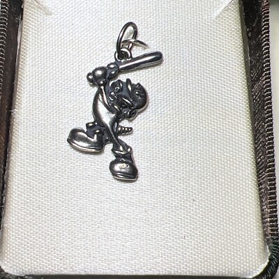 1996 Flawless Baseball Olympic Izzy Mascot Charm  Pure Silver  RARE !!
