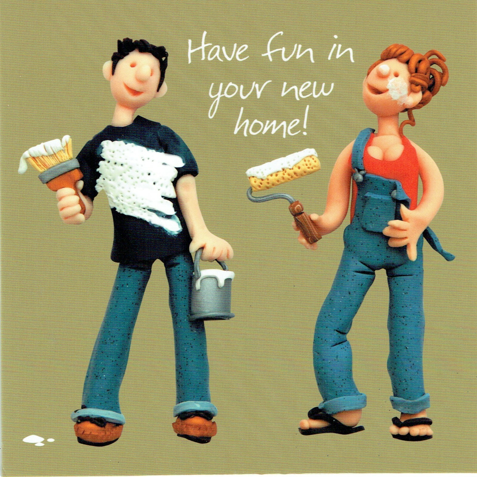 HAVE FUN IN YOUR NEW HOME! - Quality CARD - From The One Lump or Two Collection
