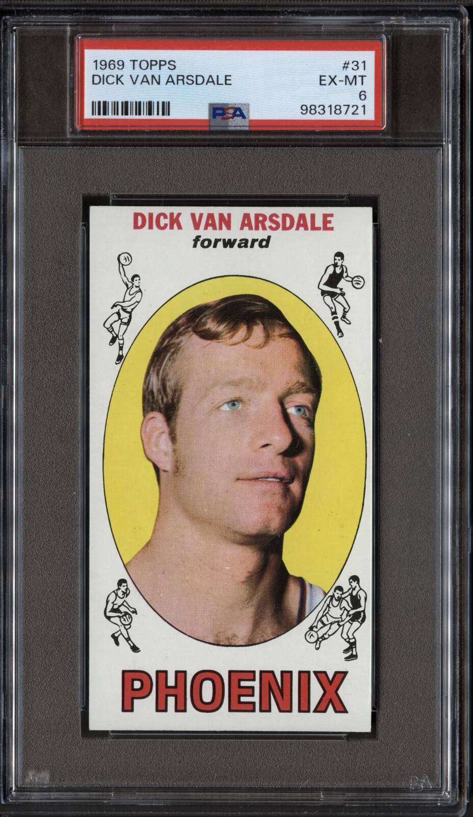 1969 Topps #31 Dick Van Arsdale PSA 6