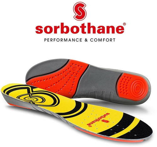 Sorbothane Double Strike Insoles | Heel & Forefoot Shock Absorption - Picture 1 of 4