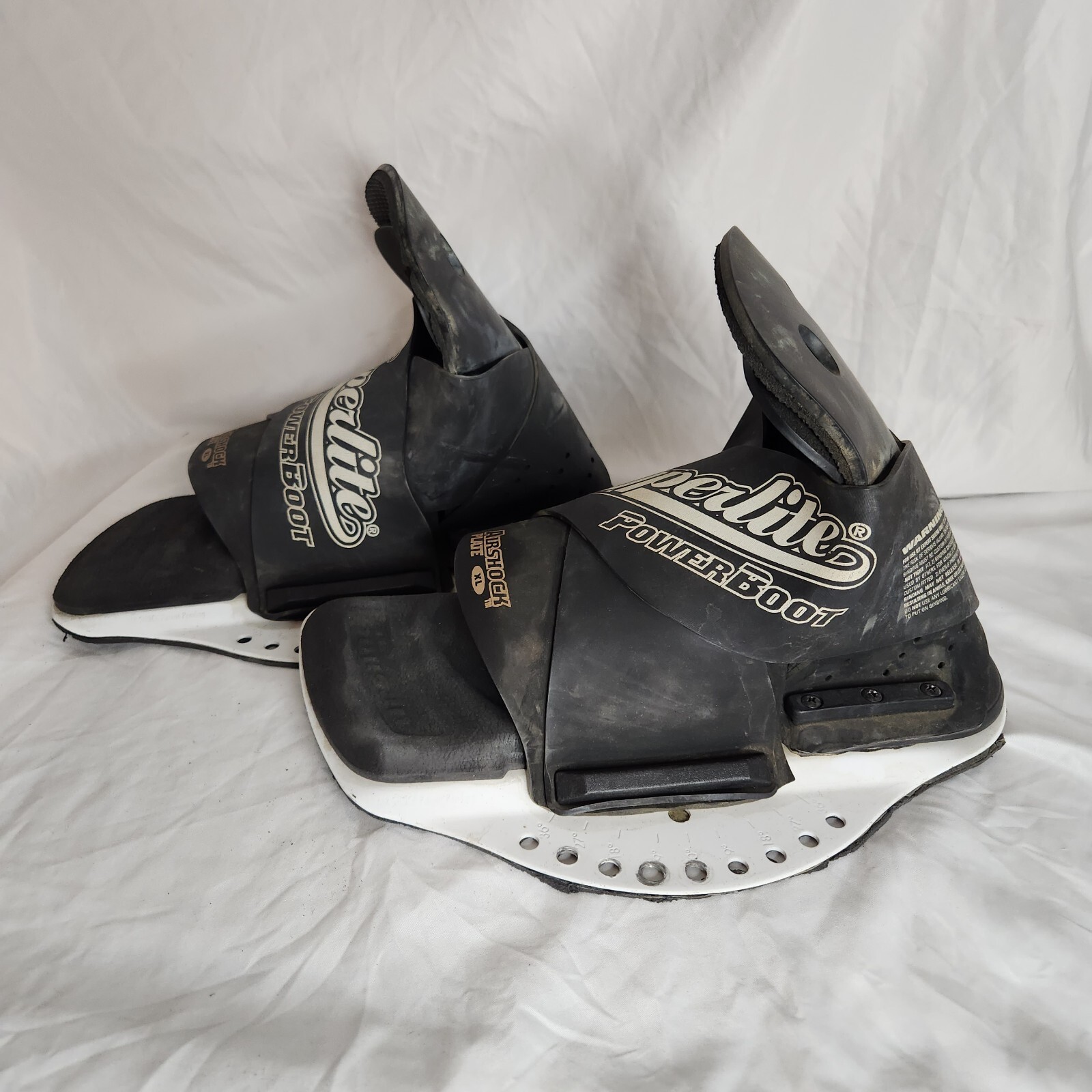 Hyperlite PowerBoot Wakeboard Bindings w/ AirShock Plate XL Black [UB