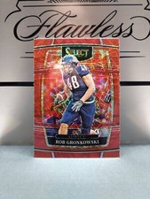 2022 Panini Select Draft Picks Concourse Level Rob Gronkowski SP Red Holo Lazer