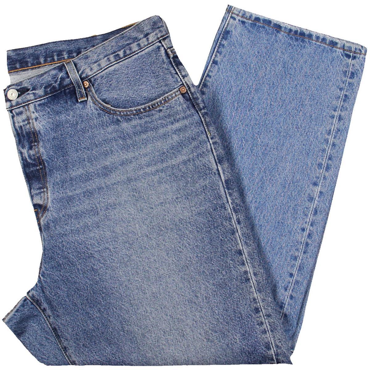 Женские джинсы Levis с высокой посадкой и средней степенью стирки из денима с прямыми штанинами Plus BHFO 6120