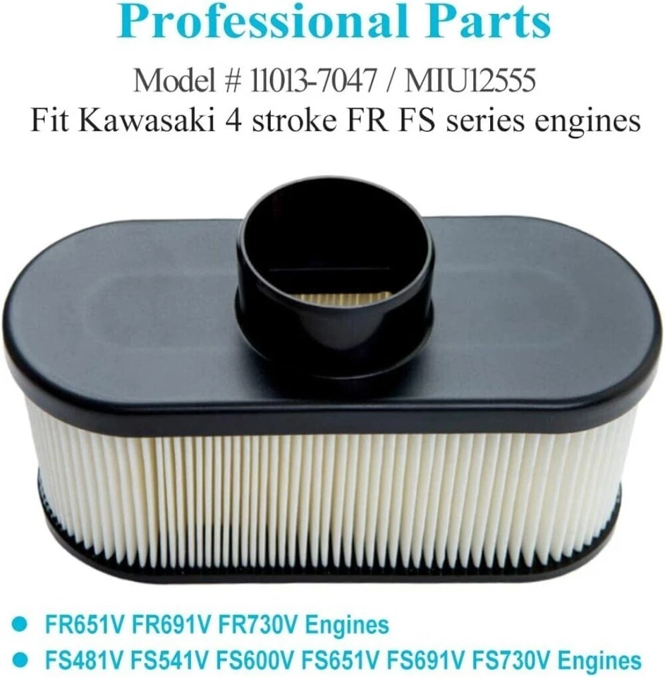 4x Air Filter for Kawasaki FR691V FR651V FR730V FS481V FS541V FS600V 11013-0752. - Image 2 of 4