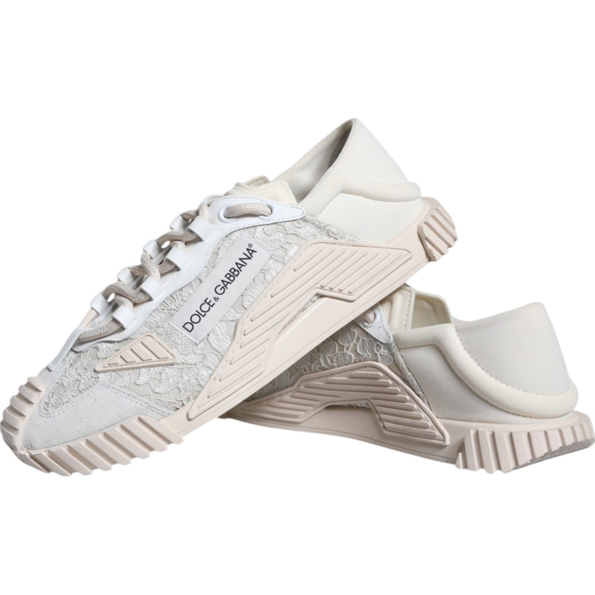 DOLCE & GABBANA Shoes White Lace NS1 Low Top Sneaker Sports