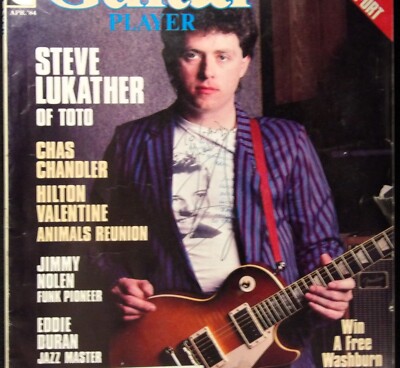 Steve Lukather TOTO Guitarist Signed Guitar Player Magazine