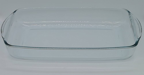 Plato de vidrio para hornear tostar lasaña Borcam transparente rectangular 29x18x5 cm - Imagen 2 de 5