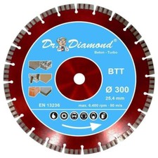 Diamanttrennscheibe 12 mm - Red Racer Turbo Diamantscheibe Premium 300 mm 25,4