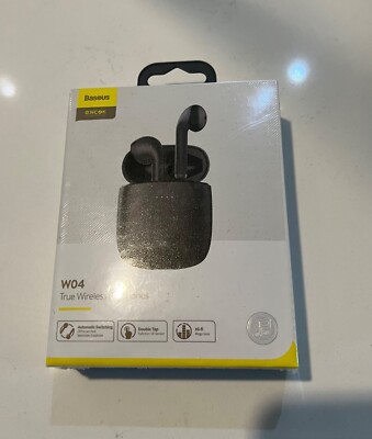 wireless earphone - true wireles baseus w04 - automatic switch - hi-fi mega bass