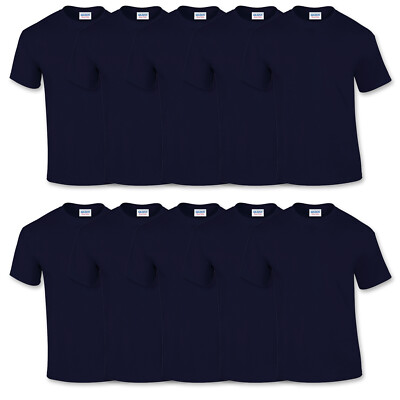 T-shirt Herren Gildan Shirt 10 x Heavy Cotton T Tshirt Set Kurzam Rundhals NEU