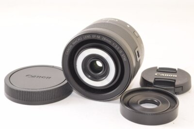 CANON EF-M 28MM F3.5 MACRO IS STM CAMERA LENS WIDE ANGLE USED FROM