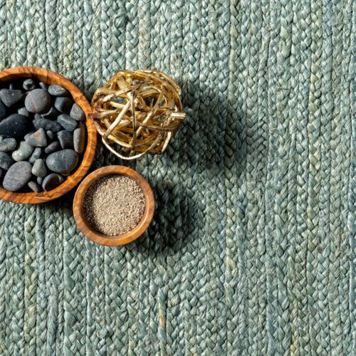 Jute braided modern home decor area rug rustic look non slip handmade carpet mat - Picture 33 of 43