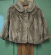 Vintage Faux Fur Jacket - Size L - Honey Blonde.