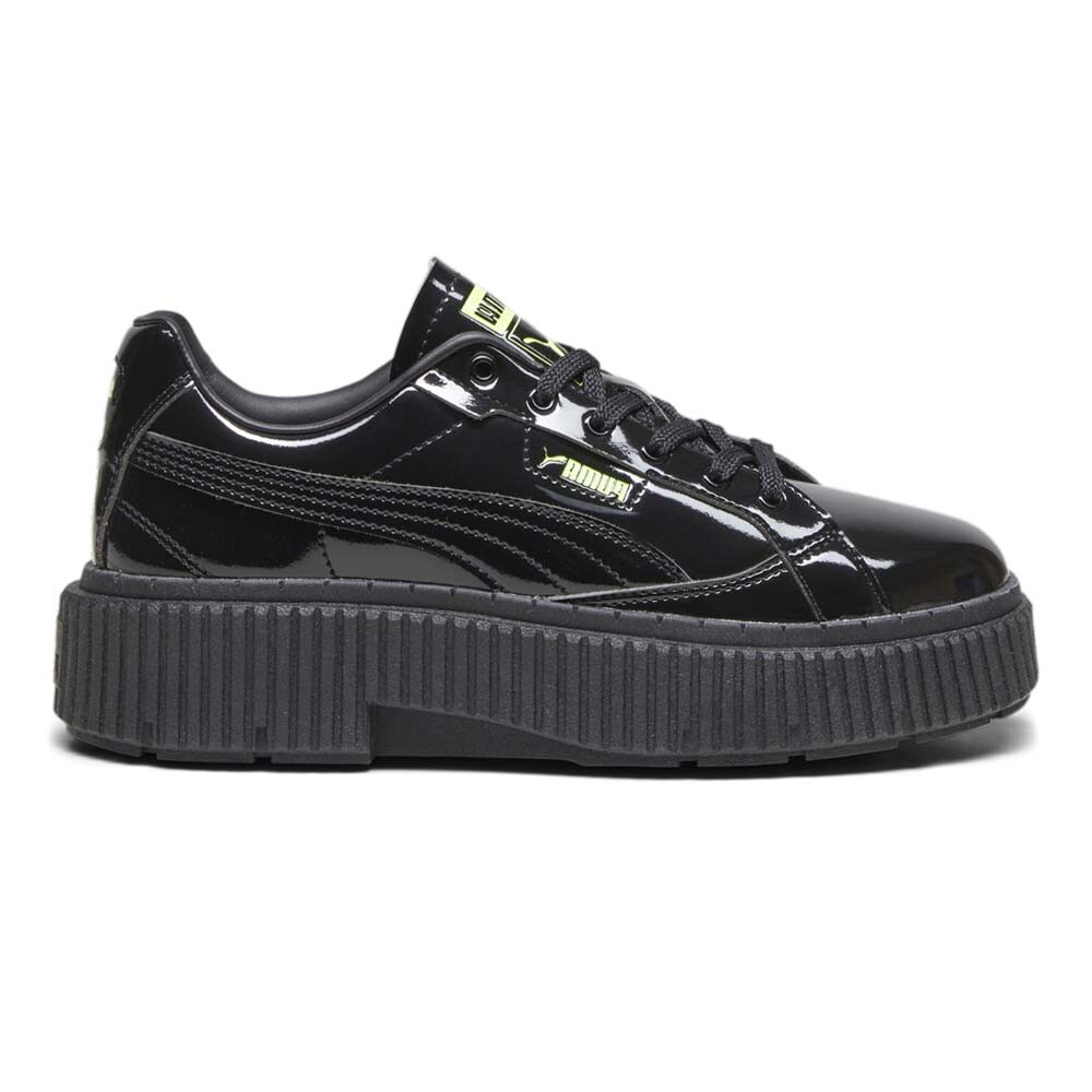 PUMA Dinara Gloss Lace Up  Womens Black Sneakers Casual Shoes 39323201