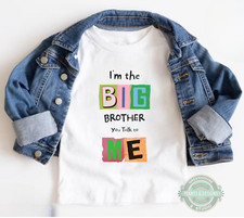 Toddler Tee, Big Brother Funny Quote Shirt for Boys, Sibling Gift, Family