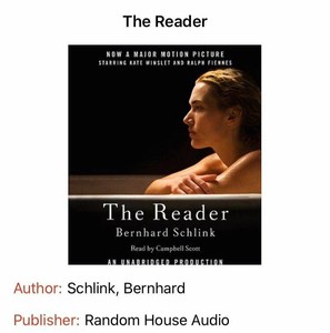 Audio-Book-on-Cd-The-Reader-by-Bernhard-Schlink