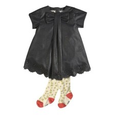SALE! Girls Petit Lem Animalicious Leather Dress Set Size 12 Months
