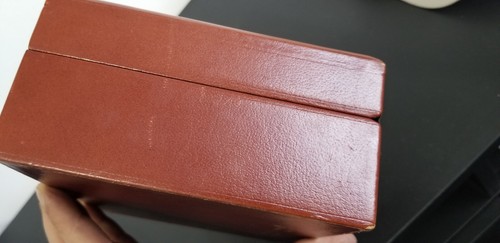 Vintage genuine ROLEX watch box case Red wood leather - Picture 8 of 8