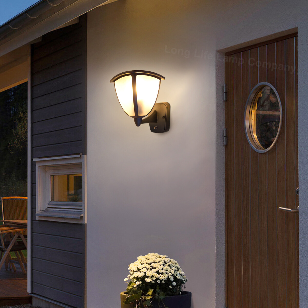 Dusk Till Dawn Sensor Outdoor Wall Light Garden Security Lantern