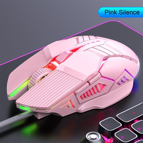 Wired Gaming Mouse USB Mouse Ergonomic Gaming RGB Mause 6 Button LED Silent Mice - Picture 20 of 26