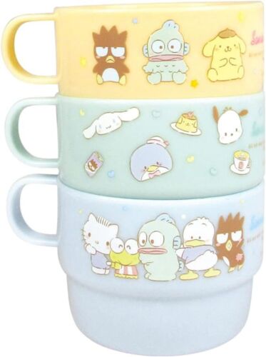 Sanrio Characters Plastic Cup 3P Set H6.1×Φ8cm Cinnamoroll Pochacco New JP - Bild 8 von 10