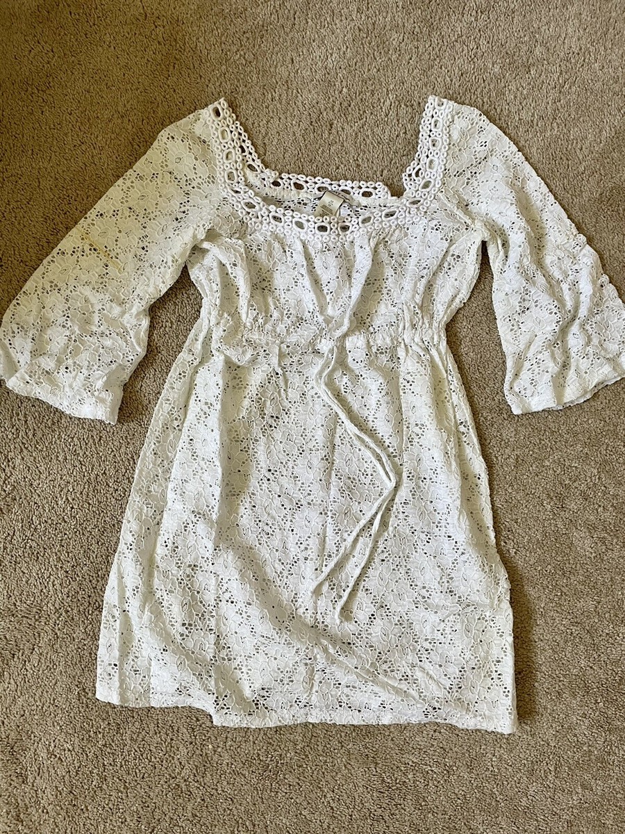 Laundry by Design White Lace Dress Cover Up Size XS Read Description Laundry by Design White Lace Dress Cover Up Size XS Read Description