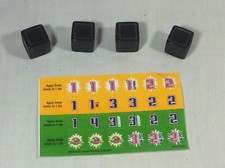 2001 Milton Bradley Jurassic Park 3 Island Survival Game Dice And Stickers