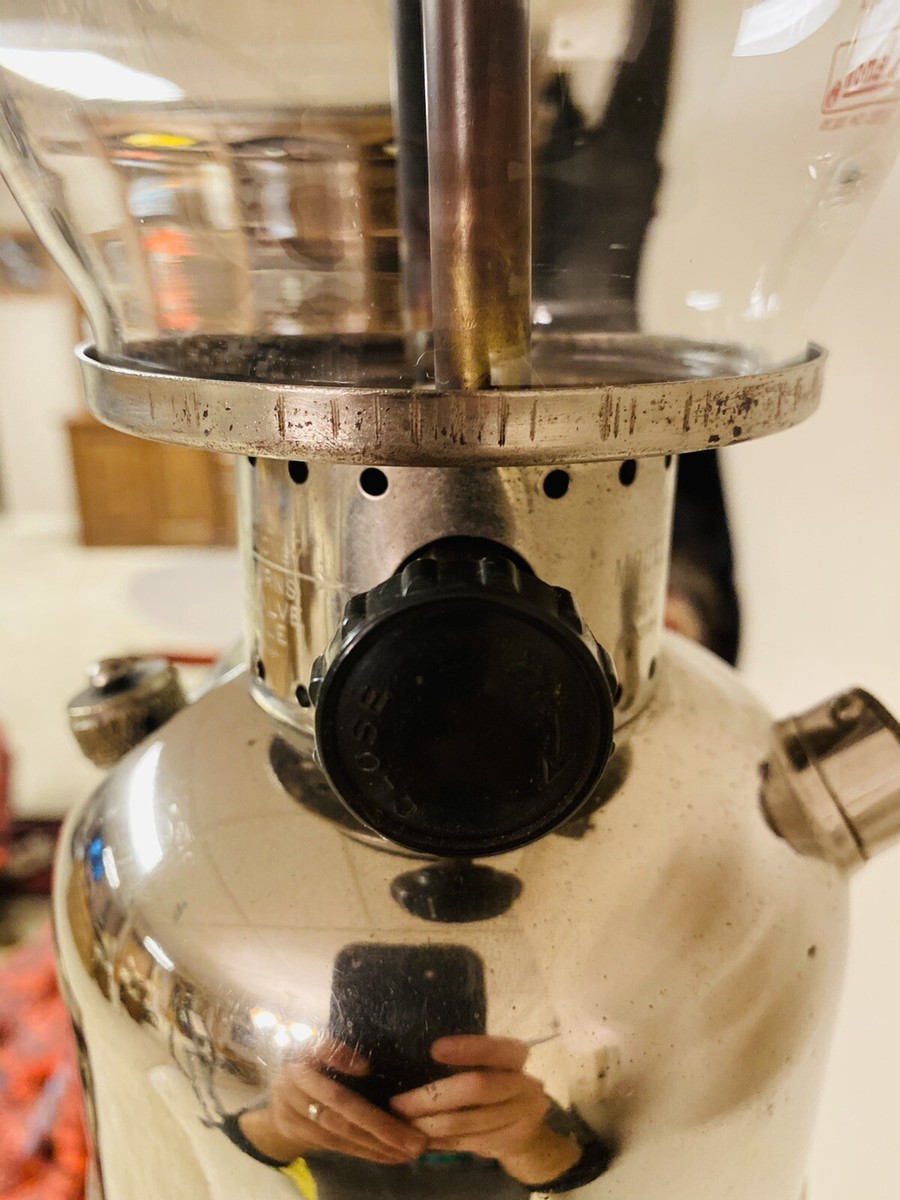 RARE* Vintage Coleman Nickel 242C Single Mantle Lantern 12/1947