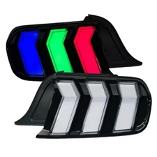 RGB Clear Lens LED Tail Lights For Ford Mustang S550 2015-2023 Rear Light LH+RH