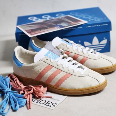 靴 Adidas Munchen24 Buy Size 9.5 - adidas Munchen 24 White Clay Blue Burst